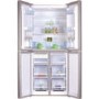 Baumatic QUATTRO.MR 4-door Fridge Freezer with Darkened Mirror Glass Doors And Steel Body