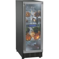 GRADE A3 - Heavy cosmetic damage - Candy CCVB60 30cm Wine Cooler  in Stainless steel