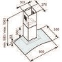 GRADE A1 - As New - Baumatic Curved Glass 90cm Chimney Hood