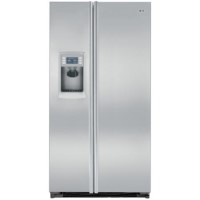GRADE A2 - Minor Cosmetic Damage - GE 444440596 PJU25YGXFSV Side-by-side Fridge Freezer - Stainless Steel Doors