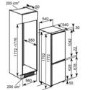 GRADE A2 - Minor Cosmetic Damage - Kitchen Solutions KISIFF1 70-30 Built in Fridge Freezer