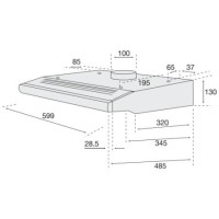GRADE A1 - As New - Hotpoint 60cm Wide Visor Hood