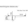 Rangemaster CRS10101LWH Rustique 1010x510 1.0 Bowl LHD Ceramic Sink White