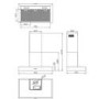Stoves S900 Sterling Flat 90cm Wide Chimney Cooker Hood Black