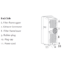 Amcor 12000 BTU Air Conditioner with Heat Pump for both  Summer and Winter.  For rooms up to 30 sqm