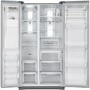 GRADE A4 - Broken but can still be retailed (still works) - Samsung RSG5UCRS G-series Real Steel Side By Side Fridge Freezer with Ice and Water Dispenser
