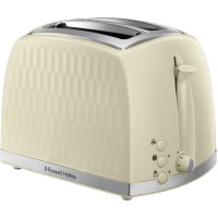 Russell Hobbs 26062 Honeycomb 2 Slice Toaster - Cream