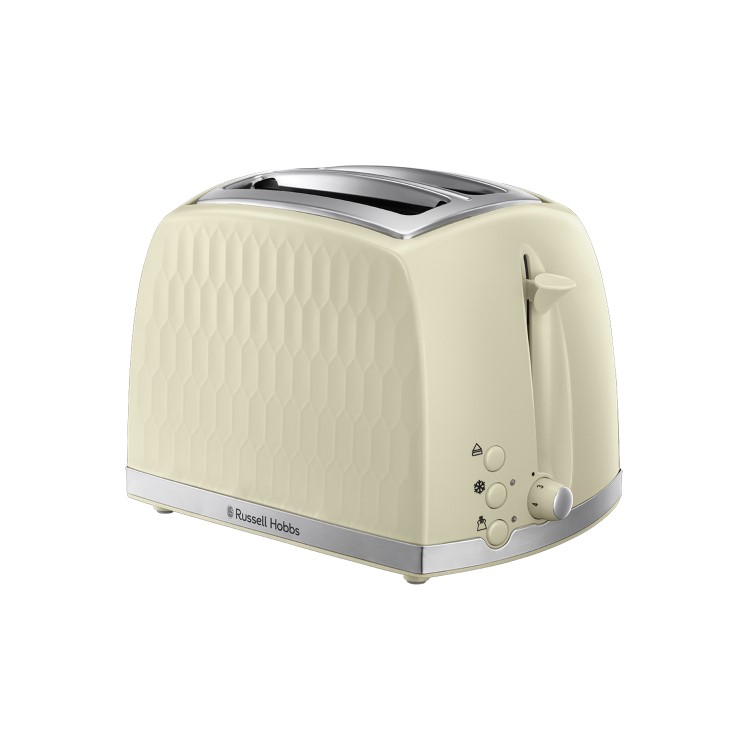 Russell Hobbs 26062 Honeycomb 2 Slice Toaster - Cream