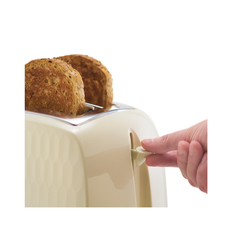Russell Hobbs 26062 Honeycomb 2 Slice Toaster - Cream