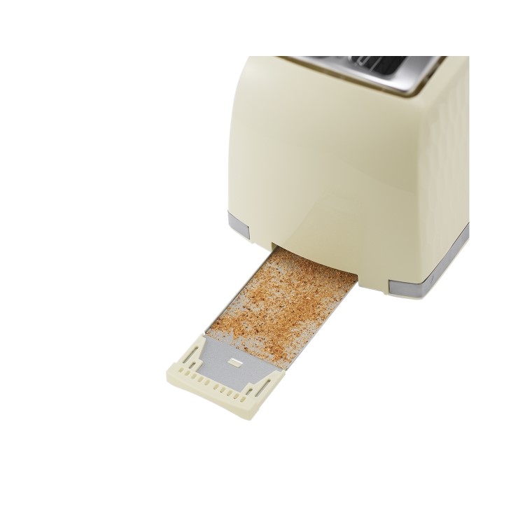 Russell Hobbs 26062 Honeycomb 2 Slice Toaster - Cream