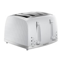 Russell Hobbs 26070 Honeycomb 4 Slice Toaster - White
