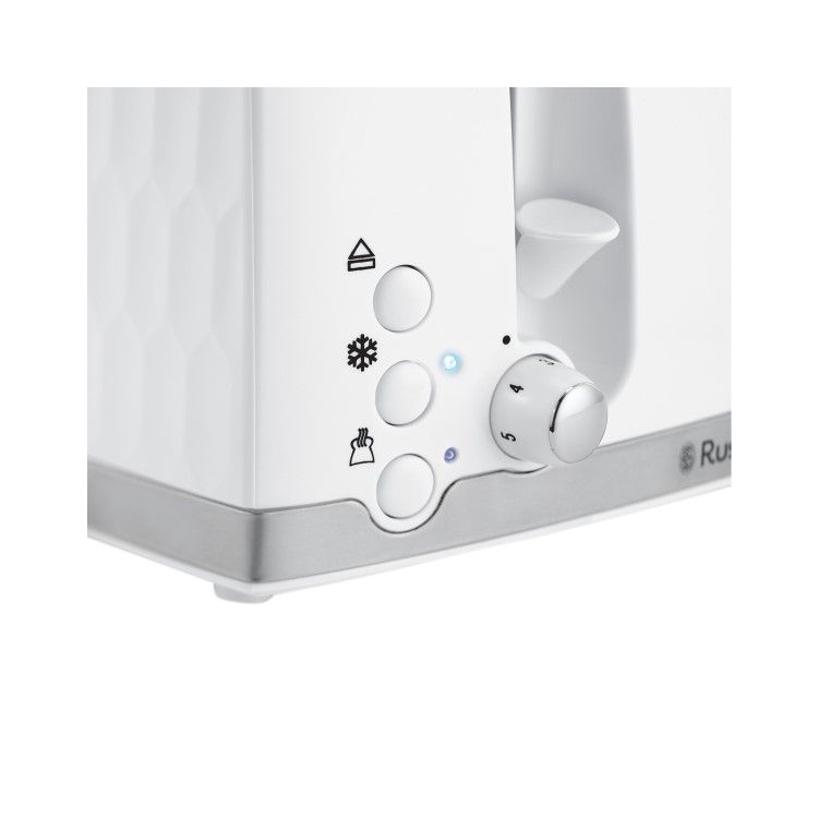 Russell Hobbs 26070 Honeycomb 4 Slice Toaster - White