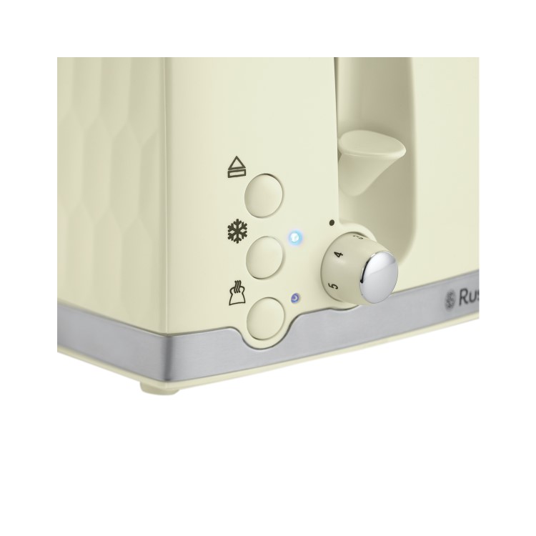 Russell Hobbs 26072 Honeycomb 4 Slice Toaster - Cream