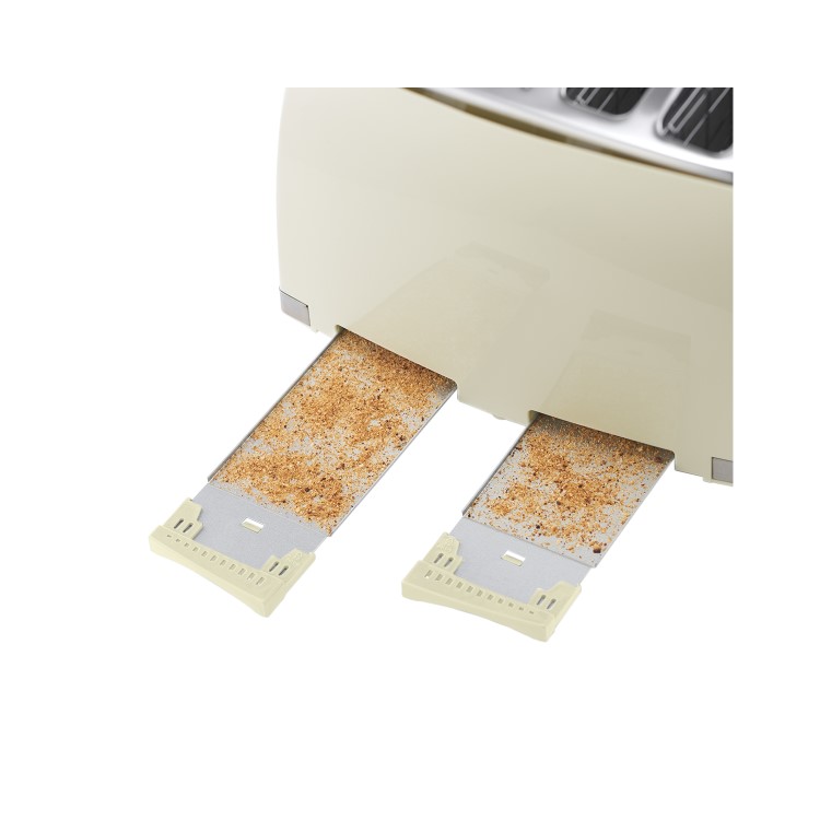 Russell Hobbs 26072 Honeycomb 4 Slice Toaster - Cream