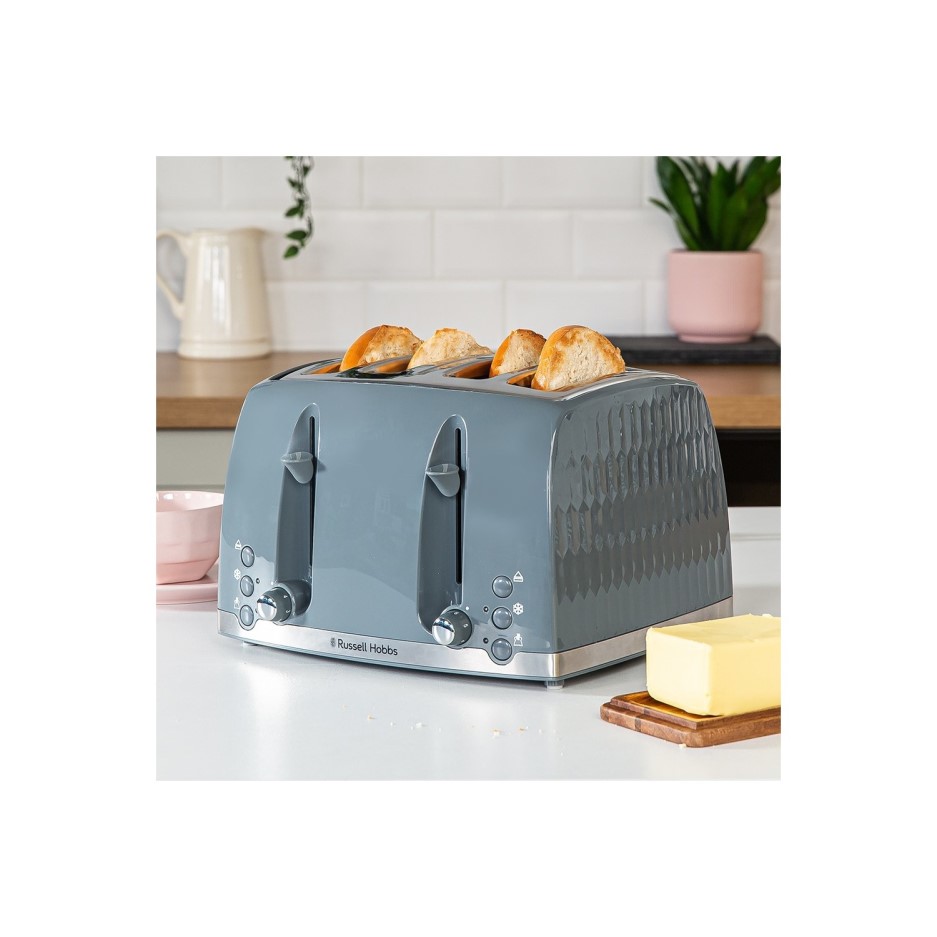 Russell Hobbs 26073 4 Slice Toaster Grey Appliances Direct