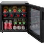 LEC DF50B Black Compact Counter Top Drinks Cooler - Black