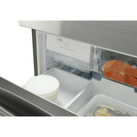 GRADE A2 - Light cosmetic damage - LG GM5148AERV Brushed Steel Multi-door Freestanding Fridge Freezer