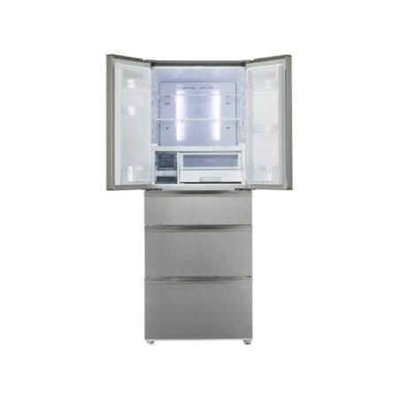 GRADE A2 - Light cosmetic damage - LG GM5148AERV Brushed Steel Multi-door Freestanding Fridge Freezer