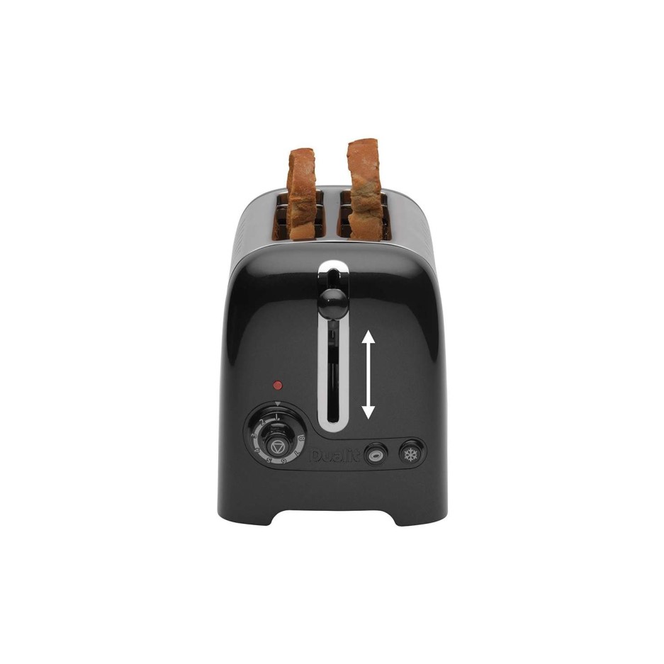Dualit 26205 2slot Lite Toaster in Black Appliances Direct