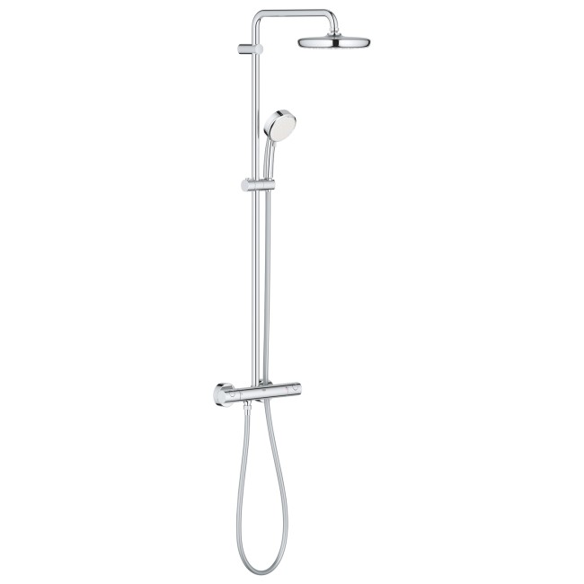 Grohe Tempesta Cosmopolitan 210 Thermostatic Mixer Bar Shower with Round Overhead & Handset