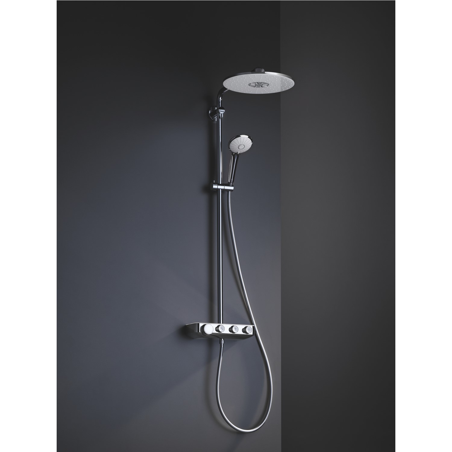 Grohe Duo Smart Control Mixer Shower with Round Overhead Handset 26507LS0 | Appliances Direct