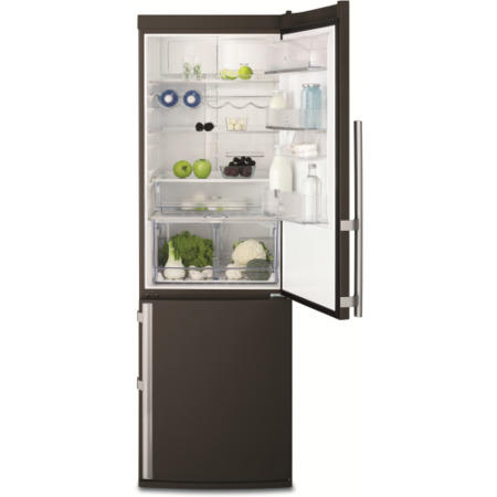 GRADE A2 - Light cosmetic damage - Electrolux EN3487AOO Freestanding Fridge Freezer - Brown