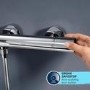 GROHE QuickFix Chrome Vitalio Comfort 250 Shower System with Bath Thermostat for Wall Mounting