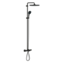 GROHE QuickFix  Black Vitalio Comfort 250 Shower System with Bath Thermostat for Wall Mounting