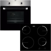 GRADE A1 - Zanussi ZPVF4130X Electric Fan Oven And Ceramic Hob Pack Stainless Steel