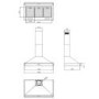 Stoves S1000 Richmond 100cm Wide Chimney Cooker Hood With Rail Black