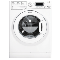 GRADE A3 - Heavy cosmetic damage - Hotpoint WMUD10637P 10kg 1600 Spin Freestanding Washing Machine Polar White