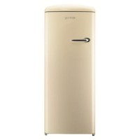 Gorenje RB60299OC-L Retro Style Left Hand Hinge Freestanding Fridge with Ice Box - Cream