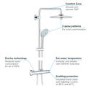 GRADE A1 - Grohe Euphoria 260 Thermostatic Shower System - 27296002