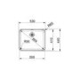 Franke LAX110/50-41 Largo Undermount 1.0 Bowl 500x410mm Stainless Steel Sink