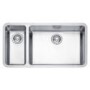Franke KBX160/55-20 Kubus Undermount 1.5 Bowl Stainless Steel Sink -Small Bowl LH