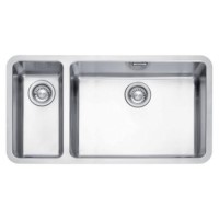 Franke KBX160/55-20 Kubus Undermount 1.5 Bowl Stainless Steel Sink -Small Bowl LH