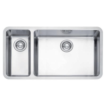 Franke KBX160/55-20 Kubus Undermount 1.5 Bowl Stainless Steel Sink -Small Bowl LH