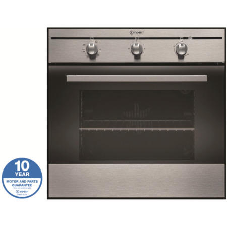 GRADE A2 - Light cosmetic damage - Indesit FIM31KAIX Fanned Electric Built In Single Oven in Stainless Steel