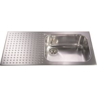CDA CP5/LSS Single Bowl Sink with Left Hand Drainer