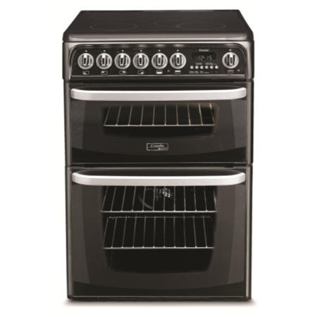 GRADE A2 - Hotpoint CH60EKKS Kendal 60cm Double Oven Electric Cooker With Ceramic Hob - Black