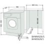 GRADE A3 - Heavy cosmetic damage - Hotpoint BHWM129 6.5kg 1200rpm Integrated Washing Machine