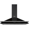 GRADE A3  - Stoves S1000 Richmond 100cm Wide Chimney Hood With Rail - Black