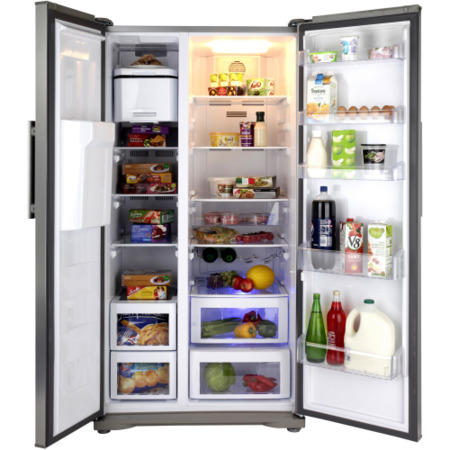 Ex Display - As New - Beko GNEV321APX Side By Side Fridge Freezer With Ice And Water Dispenser - Stainless Steel