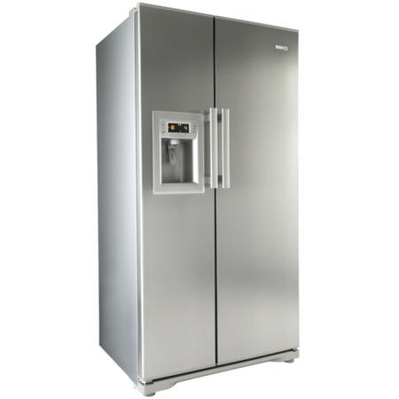 Ex Display - As New - Beko GNEV321APX Side By Side Fridge Freezer With Ice And Water Dispenser - Stainless Steel