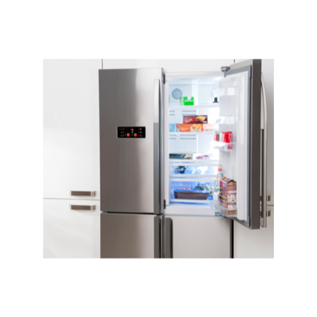 GRADE A2 - Light cosmetic damage - Beko GNE114610APX 4-door American Fridge Freezer - Stainless Steel