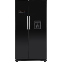 Ex Display - As New - Beko GNEV221APB Side-by-side Fridge Freezer with Water Dispenser - Black