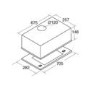 CDA CCA7SI 70cm Canopy Cooker Hood Silver