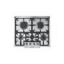 Candy PGF640/1SX 60cm 4 Burner Gas Hob With Cast Iron Pan Stands - Stainless Steel