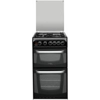 GRADE A2 - Hotpoint CH50GCIK Cannon Twin Cavity 50cm Gas Cooker Black