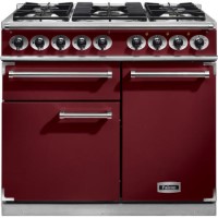 Falcon 98630 - 1000 Deluxe Dual Fuel Range Cooker - Cranberry - Matt Pan Stands